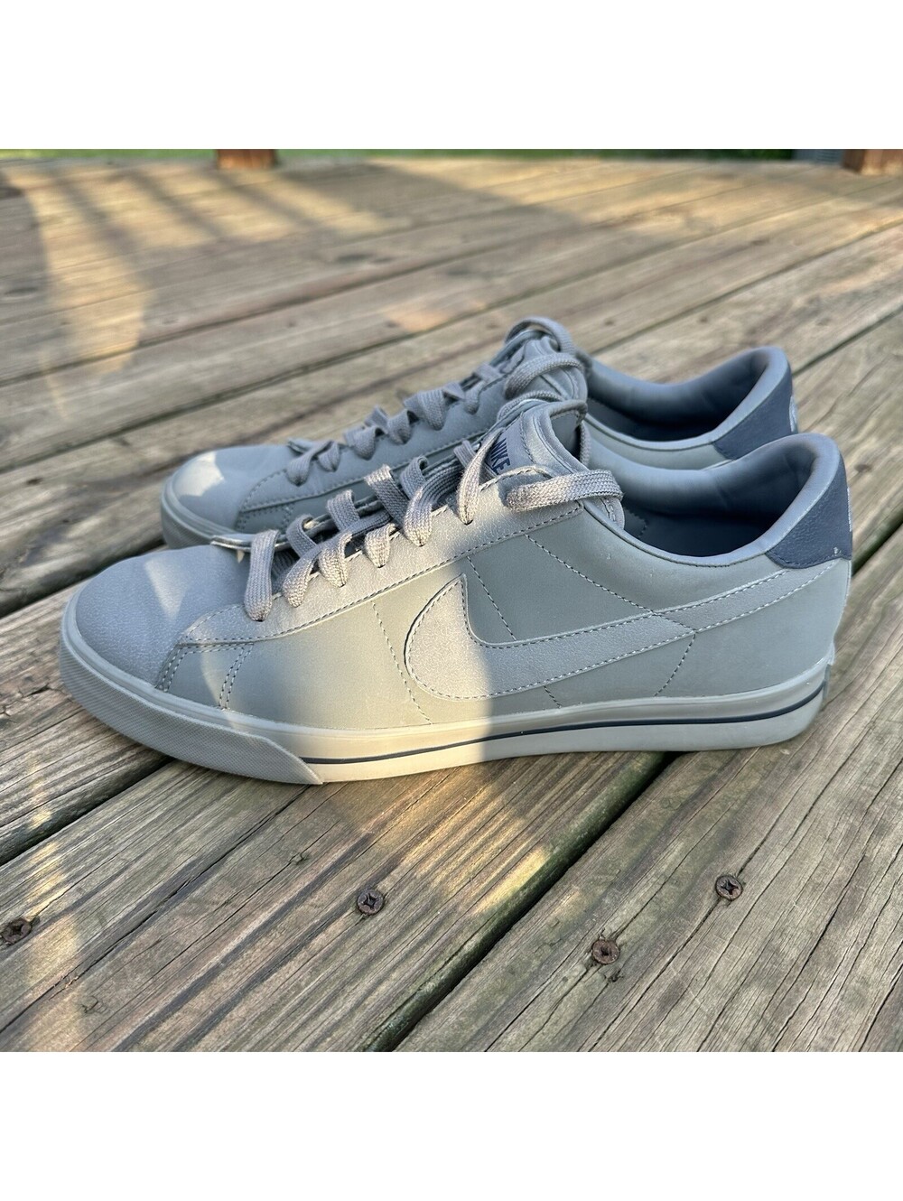 Nike SB Classic 318333-040 Gray Leather Vulcanized Skate Shoes Men’s Size 11